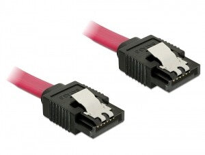 DeLOCK 82674 SATA-kabel 0,1 m Rød