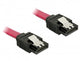DeLOCK 82679 SATA-kabel 1 m Rød