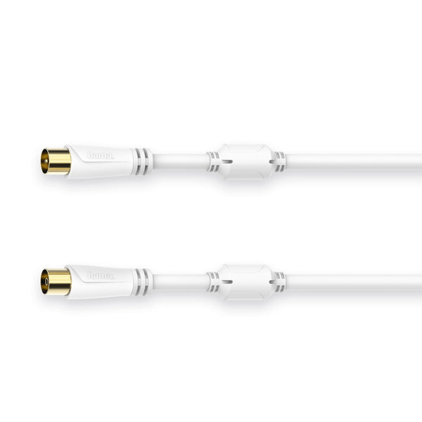 Hama 00205246 koaxial kabel 1,5 m Koaksial Hvid