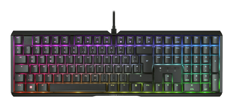 CHERRY XTRFY MX 3.1 tastatur Spil USB QWERTZ Tysk Sort