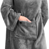 Mad Monkey 2000051 varmelagen og -pude Elektrisk opvarmet indpakning Grå Fleece