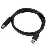 StarTech.com USB3CAB1M USB-kabel USB 3.2 Gen 1 (3.1 Gen 1) 1 m USB A USB B 5 Gbit/sek. Sort