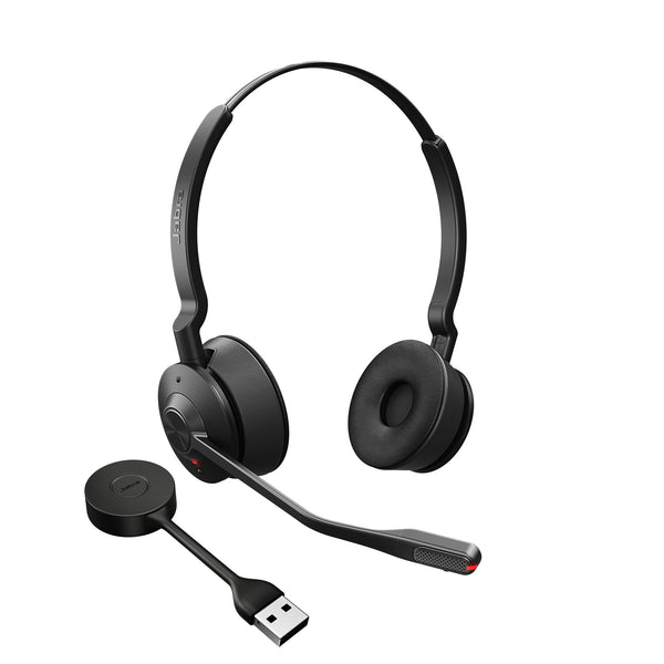 Jabra Engage 55 Headset Trådløs Kontor/Callcenter Sort, Titanium