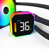 Montech HyperFlow Digital 360 Processor Alt-i-en væskekøler 12 cm Sort 1 stk