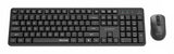 Gembird KBS-WMS-01 tastatur Mus inkluderet Kontor RF trådløst QWERTY US International Sort