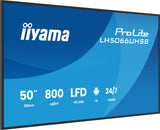 iiyama LH5066UHSB-B1AG skilte display Digital fladpaneldisplay 127 cm (50") LCD Wi-Fi 800 cd/m² 4K Ultra HD Sort Indbygget processer Android 24/7