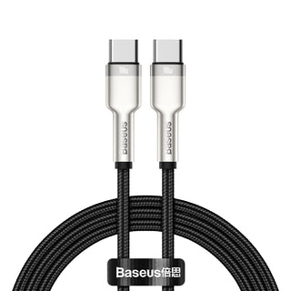 Baseus CATJK-C01 kabel til mobiltelefon Sort 1 m USB C