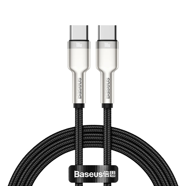 Baseus CATJK-C01 kabel til mobiltelefon Sort 1 m USB C