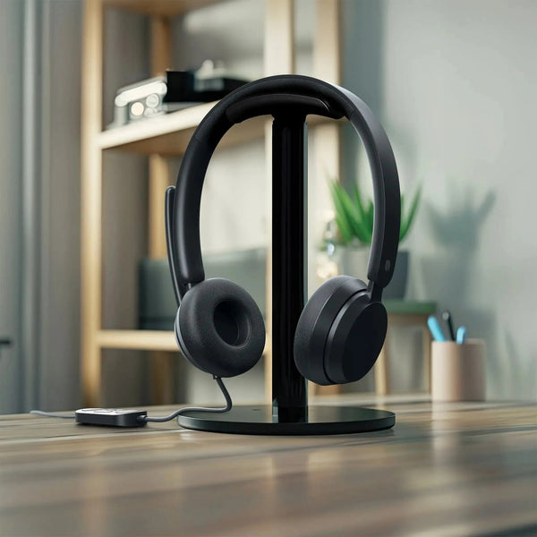 Incase Designed by Microsoft Modern USB-C Headset Ledningsført Kontor/Callcenter USB Type-C Sort