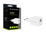 Conceptronic ALTHEA15W oplader til mobil enhed Universel Hvid Vekselstrøm Hurtig opladning Indendørs