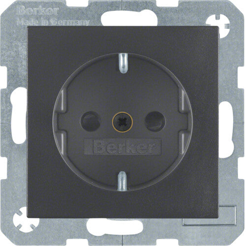 Berker 47231606 stikkontakt Type F Anthracit