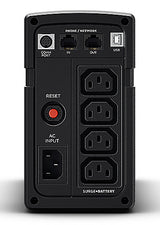 CyberPower RT650EI UPS-enhed Standby (offline) 0,65 kVA 400 W 4 AC stikkontakt(er)