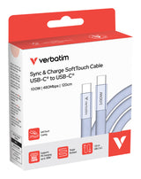 Verbatim 30278 USB-kabel USB 2.0 1,2 m USB C 0,48 Gbit/sek. 100 W Lilla