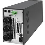Qoltec 52281 UPS-enhed Dobbeltkonvertering (online) 2 kVA 2000 W 3 AC stikkontakt(er)