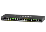 NETGEAR GS316EP Administreret Gigabit Ethernet (10/100/1000) Strøm over Ethernet (PoE) Sort