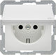 Berker 47516089 stikkontakt Type F Hvid