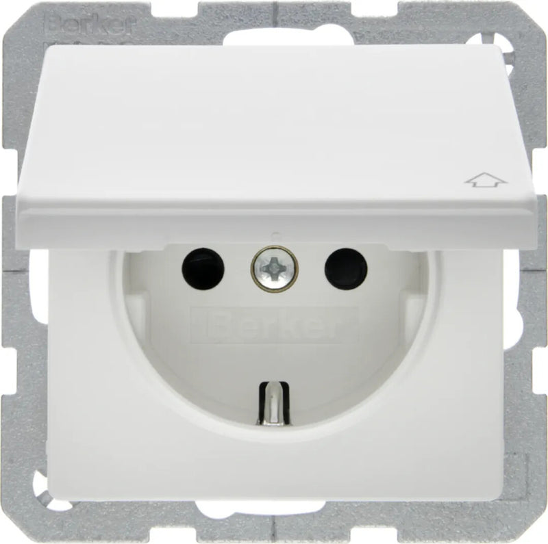 Berker 47516089 stikkontakt Type F Hvid