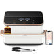 Cosori Dual Blaze Twinfry Chef Edition Dobbelt 10 L Enkeltstående 2800 W Varmluftsteger Roseguld, Hvid