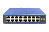 Digitus DN-651159 netværksswitch Administreret L2 Gigabit Ethernet (10/100/1000) Strøm over Ethernet (PoE) Sort, Blå