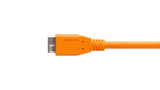 Tether Tools CU5454 USB-kabel USB 3.2 Gen 1 (3.1 Gen 1) 4,6 m USB A Micro-USB B 5 Gbit/sek. Orange