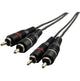 Schwaiger CIK5450 lydkabel 5 m 2 x RCA Sort
