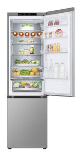 LG GBV5240CPY kombi-køleskab Fritstående 387 L Sølv