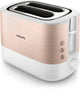 Philips Viva Collection HD2638/11 brødrister 7 2 skive(r) 950 W Roseguld, Hvid