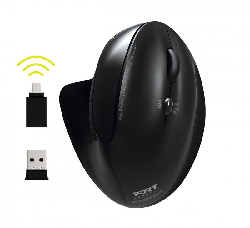 Port Designs 900706-BT mus Kontor Højre hånd RF trådløs + Bluetooth Optisk 1600 dpi
