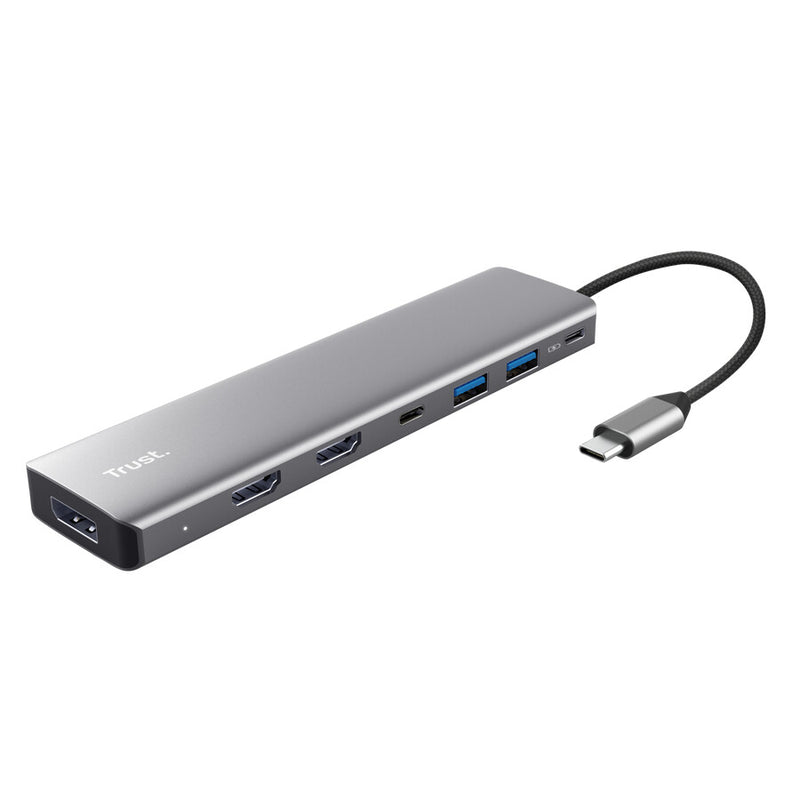 Trust 25661 interface hub USB Type-C Aluminium