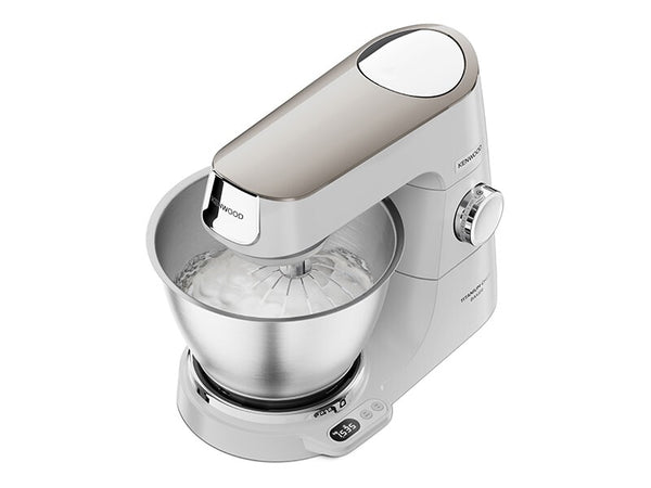 Kenwood KVC65.001WH foodprocessor 1200 W 5 L Rustfrit stål, Hvid Indbyggede vægte