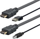 Vivolink PROHDMIUSBAB5AMP videokabel adapter 5 m Sort