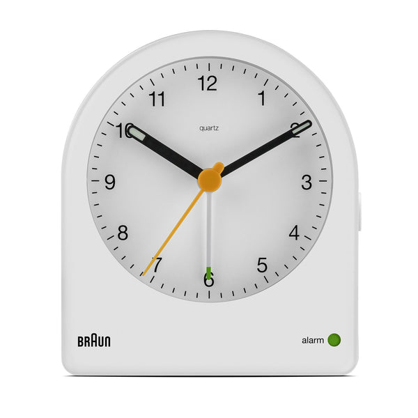 Braun BC22 Quartz alarmur Hvid, Gul