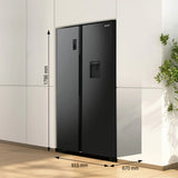 Gorenje NRR9185EABXLWD side-by-side køle-fryseskab Fritstående 547 L Sort, Rustfrit stål