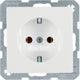 Berker 41436089 stikkontakt Type F Hvid