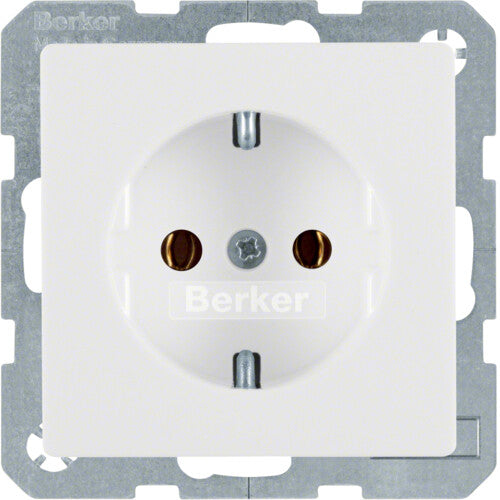 Berker 41436089 stikkontakt Type F Hvid