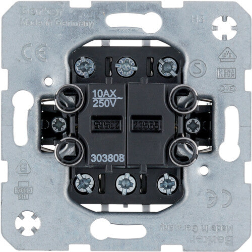 Hager 303808 lyskontakt Metallic