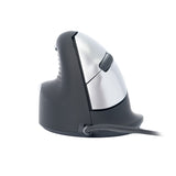 R-Go Tools Ergonomisk mus R-Go HE Break med pause-software, large (håndlængde ≥ 185 mm), venstrehåndet, kablet, sort