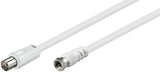 Goobay 11728 koaxial kabel 5 m F Koaksial Hvid