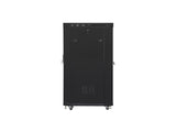 Lanberg FF01-8022-23BL stativ 22U Fritstående reol Sort