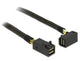 DeLOCK 83643 Serial Attached SCSI (SAS)-kabel 1 m Sort