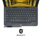 Logitech Universal Folio AZERTY Fransk Bluetooth Sort