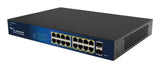 ALLNET ALL-SG8418PM netværksswitch Administreret L2 Gigabit Ethernet (10/100/1000) Strøm over Ethernet (PoE) 19U Sort