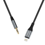 DUDAO audio cable Lightning - mini jack 3.5mm 1m gray L11PRO - Kabel - Audio/Multimedia Grå