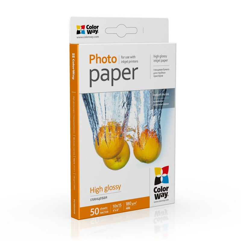 Colorway PG1800504R fotopapir Hvid Glans