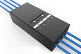 Digitus DN-93708-4 netværk fordelerskab Sort