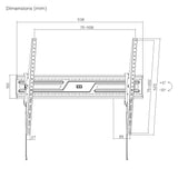 Gembird WM-100T-01 tv-beslag 2,54 m (100") Sort