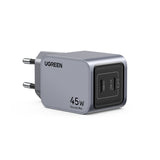 Ugreen 35008 oplader til mobil enhed Universel Grå Vekselstrøm Hurtig opladning Indendørs