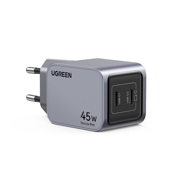 Ugreen 35008 oplader til mobil enhed Universel Grå Vekselstrøm Hurtig opladning Indendørs