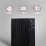 Axagon EE35-GTR USB-C 5Gbps - SATA 6G, 3.5 RIBBED box BLACK - USB Typ C HDD kabinet Sort 3.5"
