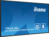 iiyama LH5065UHSB-B1AG skilte display Digital fladpaneldisplay 125,7 cm (49.5") LCD Wi-Fi 800 cd/m² 4K Ultra HD Sort Indbygget processer Android 11 24/7